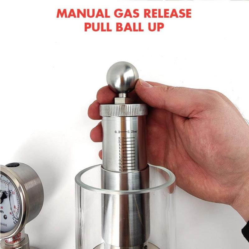 VÁLVULA SPUNDING, CON MANÓMETRO CLAMP